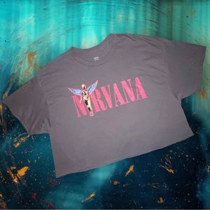 NWOT Nirvana In Eutero Album 90s Cropped Tee